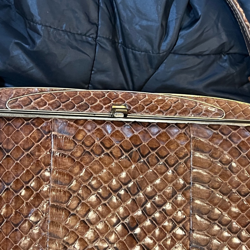 Genuine Python Handbag - image 3